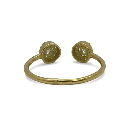 Bague 53 Bague en or jaune 18K et diamants naturels 0,26 ct 58 Facettes 00004101