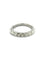 Bague 51 Demi-alliance - Bague en or blanc 18K et diamants 58 Facettes