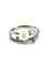 Bague 54 Bague en or blanc 18K avec perle et diamants 58 Facettes