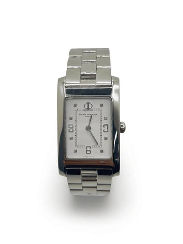 Montre Baume & Mercier Hampton MV045063 - Montre quartz en acier 24 x 40 mm 58 Facettes