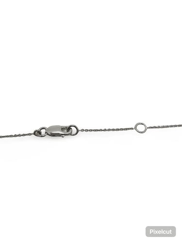 Collier Collier pendentif en or blanc 18K et diamants 0,30 ct 58 Facettes 00018901