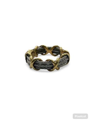 Bague 50 Fred Force 10 - Bague vintage en or jaune 18K 58 Facettes