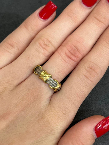 Bague 50 Fred Force 10 - Bague vintage en or jaune 18K 58 Facettes