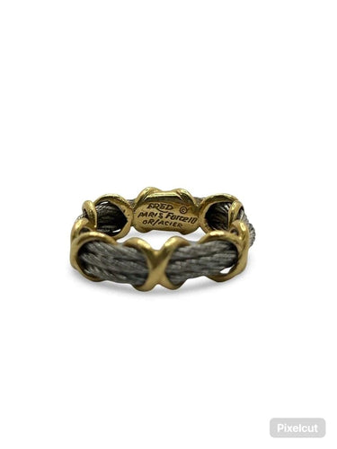 Bague 50 Fred Force 10 - Bague vintage en or jaune 18K 58 Facettes