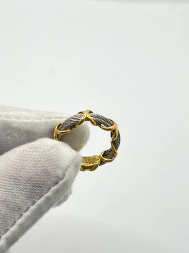 Bague 50 Fred Force 10 - Bague vintage en or jaune 18K 58 Facettes