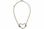 Bracelet Bracelet avec pendentif cœur en or jaune 18K et diamants 58 Facettes 000186021