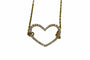 Bracelet Bracelet avec pendentif cœur en or jaune 18K et diamants 58 Facettes 000186021