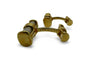 Boutons de manchette Bry & G - Boutons de manchette en or jaune 18K, années 1930 58 Facettes