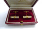 Boutons de manchette Bry & G - Boutons de manchette en or jaune 18K, années 1930 58 Facettes