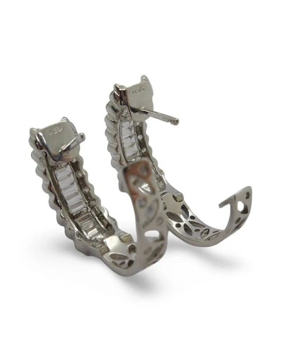 Boucles d'oreilles Boucles d'oreilles en or blanc 18K avec diamants 2 ct 58 Facettes 00033601