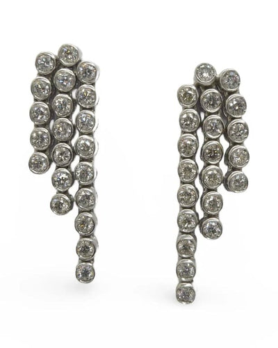 Boucles d'oreilles Boucles d'oreilles en or blanc 18K et diamants 2,88 ct 58 Facettes 00033101