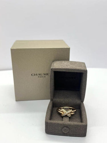 Bague 50 Chaumet Jeux de Liens - Bague en or rose 18K et diamants 58 Facettes 00039301