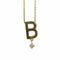 Collier Vanrycke Abécédaire - Collier pendentif initiale B en or jaune 18K diamant 58 Facettes 00045201