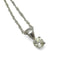 Collier Collier en or blanc 18K serti d’un diamant naturel 0,48 ct 58 Facettes 00054101
