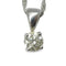 Collier Collier en or blanc 18K serti d’un diamant naturel 0,48 ct 58 Facettes 00054101