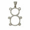 Pendentif Pendentif ourson en or blanc 18K et diamants 1 ct 58 Facettes 00033301