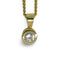Collier Collier en or jaune 18K serti d’un diamant 0,30 ct 58 Facettes