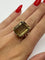 Bague 53 Bague en or rose 18K sertie d’un quartz fumé 20 ct 58 Facettes 00073501