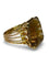 Bague 53 Bague en or rose 18K sertie d’un quartz fumé 20 ct 58 Facettes 00073501