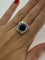 Bague 51 Bague vintage en or rose, saphir 3 ct et diamants 58 Facettes 75801