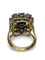 Bague 51 Bague vintage en or rose, saphir 3 ct et diamants 58 Facettes 75801