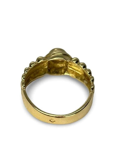 Bague 53 Bague en or jaune 18K avec diamant naturel 0,15 ct 58 Facettes 00077001