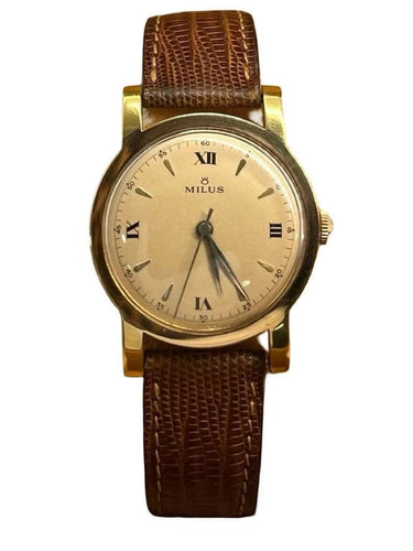 Montre Milus Vintage - Montre en or jaune 18K 58 Facettes