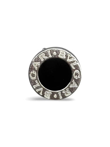 Boucles d'oreilles Bulgari - Boucle d’oreille mono en or blanc 18K et onyx 58 Facettes 898