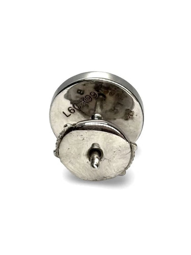 Boucles d'oreilles Bulgari - Boucle d’oreille mono en or blanc 18K et onyx 58 Facettes 898