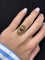 Bague 52 Bague ancienne en or jaune 18K avec grenats et diamants 58 Facettes 1064