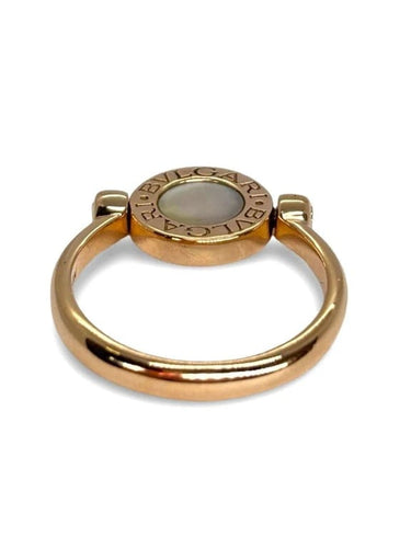 Bague 52 Bulgari - Bague réversible en or rose, onyx et nacre 58 Facettes 1069