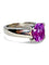 Bague 51 Bague en or blanc 18K sertie d’un saphir rose 3 ct 58 Facettes 416