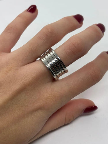 Bague 53 Bulgari B.Zero1 - Bague grand modèle en or blanc 18K 58 Facettes 1132