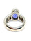 Bague 51 Bague en or blanc 18K avec tanzanite 5 ct et diamants 0,60 ct 58 Facettes 1241
