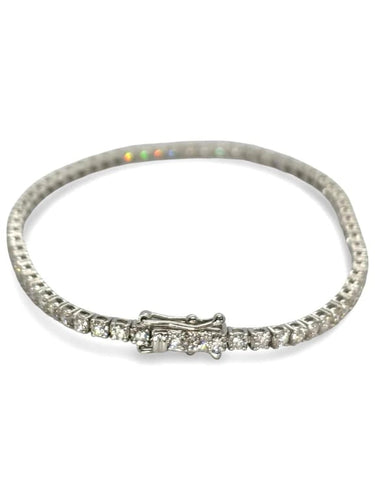 Bracelet Bracelet rivière en or blanc 18K et diamants 2,90 ct 58 Facettes 1250