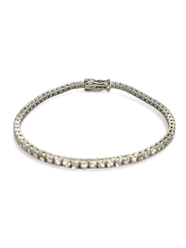 Bracelet Bracelet rivière en or blanc 18K et diamants 2,90 ct 58 Facettes 1250
