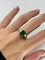 Bague 54.5 Bague en or blanc 18K avec émeraude 3 ct et diamants 0,48 ct 58 Facettes 1289