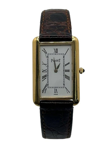 Montre Piaget Tank Allongée - Montre en or jaune 18K réf. 9228 58 Facettes