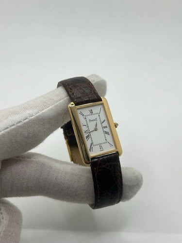 Montre Piaget Tank Allongée - Montre en or jaune 18K réf. 9228 58 Facettes