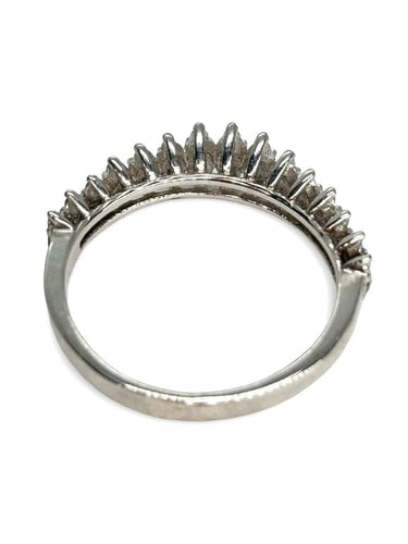 Bague 52 Demi-alliance - Bague en or blanc 18K et diamants 0,40 ct 58 Facettes 1330