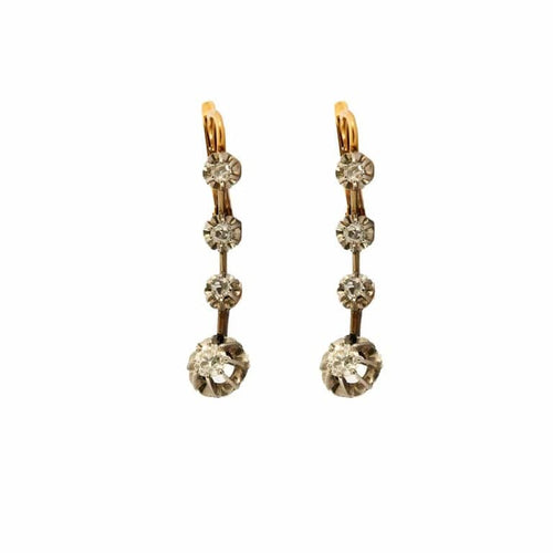 Boucles d'oreilles Boucles d'oreilles dormeuses en or 18K et diamants 58 Facettes