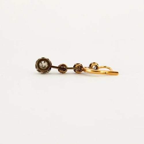 Boucles d'oreilles Boucles d'oreilles dormeuses en or 18K et diamants 58 Facettes