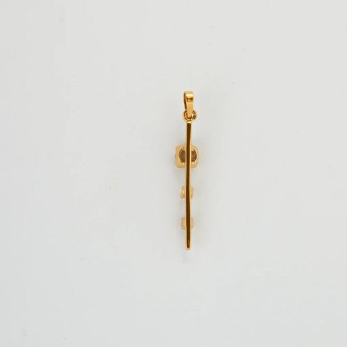 Pendentif Pendentif trilogie de diamants en or jaune 18K 58 Facettes