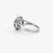 Bague 54 Bague fleur ciselée en or gris 18K et diamants 58 Facettes