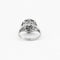 Bague 54 Bague fleur ciselée en or gris 18K et diamants 58 Facettes