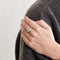 Bague 51 Bague tourbillon en or gris 18K et platine avec diamant 58 Facettes LMB-96