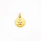 Pendentif Augis - Médaille d'amour hexagonale en or jaune et rubis 58 Facettes
