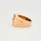 Bague 58 Tank - Bague en or jaune, platine et diamants 58 Facettes