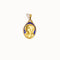 Pendentif Dropsy - Médaille de la Vierge en or jaune et émail 58 Facettes