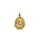 Pendentif Médaille Saint Christophe octogonale en or jaune et blanc 18K 58 Facettes